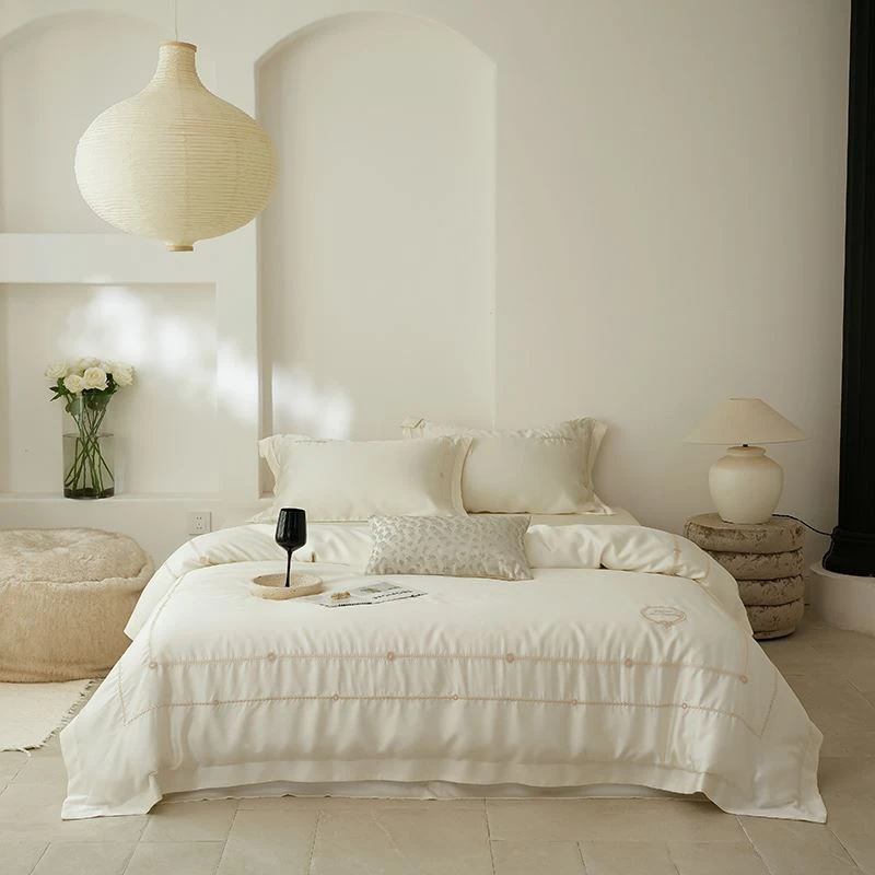 Tencel Embroidered 9-piece Bedding Set Tencel Embroidered 9-piece Bedding Set