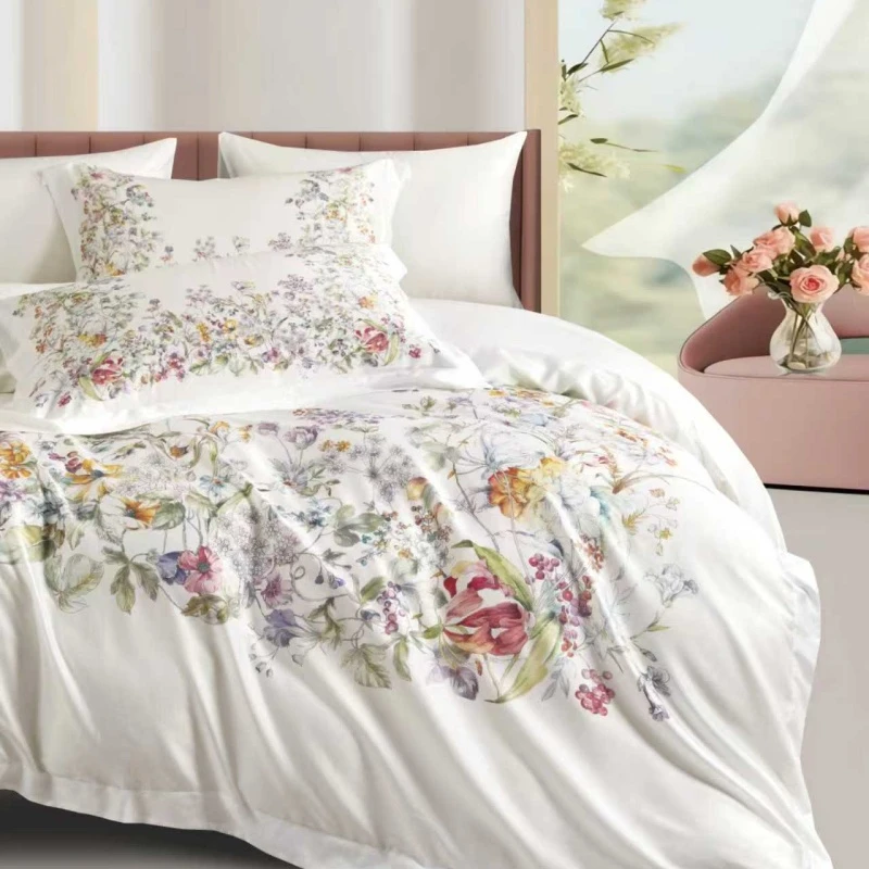 Tencel Printed 7-piece Bedding Set Tencel Printed 7-piece Bedding Set